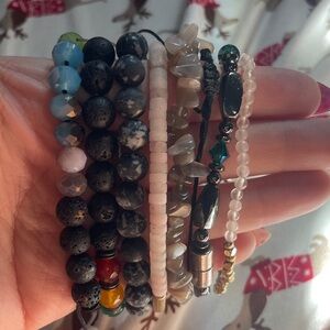 Elegant Multi-Color Beaded Bracelet Set